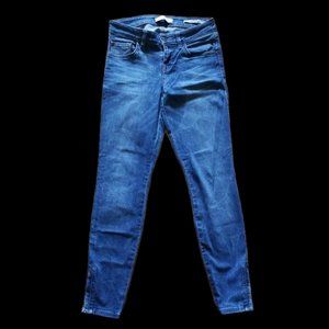 Guess Jeans Marilyn 3-Zip Distressed Blue (Size 25)